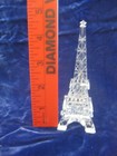 Unusual Etche Crystal Eiffel Tower Sculpture Paris  France - 4 6  Quality Detail