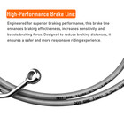 14  Chrome Extended Stainless Cable   Brake Line 2017-2020 Harley Touring W abs