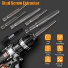 12pcs Stud Screw Extractor Remover 1 4 Inch Hex Shank Damaged Bolt Easy Out Sets