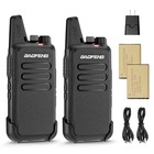 4 Pack Long Range 100 Mile Walkie Talkie Two Way Radio Charge Headset Waterproof