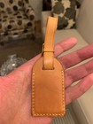 Authentic Louis Vuitton Leather Luggage Tag  