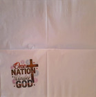 2 Individual Paper Decoupage Napkins - Patriotic One Nation Under God 1 Motif
