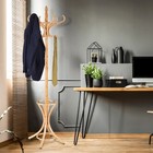 Wood Standing Hat Coat Rack Jacket Bag Hanger Tree 12 Hooks Umbrella Stand