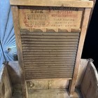 Vintage National Washboard Co  No  824    the Silver King        Metal Washboard
