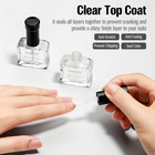 Nail Base Top Coat Nail Polish Quick Dry 15ml  Clear Top Coat Nail Polish Non Ge