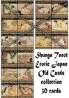Japanese Antique Tarot Card Cards Deck Rare Erotic Art Vintage Cartomancy Oracle
