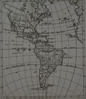 Antique 1774 Map Of The Americas Boston Philadelphia Pre Revolutionary War Art
