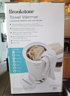 Brookstone Towel Warmer White  Oversize  For Large Towels  Robes Brand New