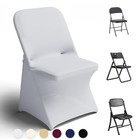 100 Pcs White Spandex Chair Covers For Wedding  Party  Banquet  Event Decor