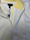 Izod Sleeveless Womens Golf Shirt  Yellow  Sz Med