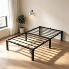 Metal Bed Frame Twin Full Queen King Size 14 Inch Heavy Duty Platform Bed Frames