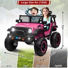 Zeophol Ride On Car 24v 4wd 2wd Switchable 2 Seater Kids Electric Vehicle Truck