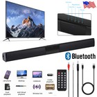 Surround Sound Bar 4 Speaker System Wireless Subwoofer Tv Home Theater W  Remote