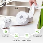 10 5ft Pvc Self Adhesive Caulk Sealing Strip Tape For Kitchen Wall Sink Toilet