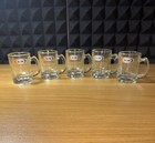 Vintage A w Root Beer Mini Glass Mugs Set Of 5 1960s Or 70s 3 25    Tall