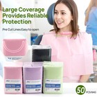 Jmu Black Disposable Dental Bibs 13 x18  3-ply Waterproof Tattoo Towel 50-500pcs