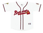 Greg Maddux Atlanta Braves 1995 World Series Home White Jersey Men s Large