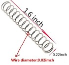 40 Pcs Stainless Steel Compression Spring Extension Sturdy Assortment 1 6   