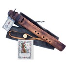 Native American Style Drone Flute Double Flute Key A 432hz Handmade Meditation