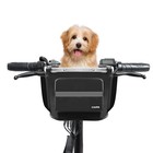 Dog Bike Basket Pet Bicycle Backpack Carrier For Handlebar Puppy Cat Safety Mesh
