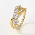 Gorgeous Wedding Band Ring 14k Yellow Gold Plated Round Cut Lab-created Diamond