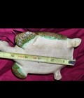 Vtg Pottery Ceramic Green Turtle Planter   Candle Holder Vintage 