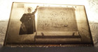 Ooak 8  X 5  1896 Glass Negative School Girl Drawing On A Chalkboard Read   