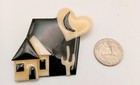 By Lucinda Lot Of 3 Vintage Brooches  2 House 1 Woman