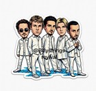      Backstreet Boys    then And Now    Stickers     