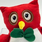 Dan Dee Collectors Choice Red Owl Plush Shamrock Bow Tie Stuffed Animal 8 5 