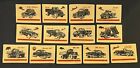 Travelstamps  Russia Matchbox Labels - Soviet Cars vehicles Lot Of 13 Complete