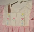 Vintage Cradle Togs Size 0-6 Months Pastel Pink Dress W embroidery   Pockets