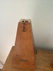 Vtg Seth Thomas Metronome De Maelzel Mohagony Wood Wind Up Music Timer Tested