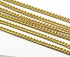 Curb Raw Brass Chain 3 7mm Z008