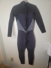 Black Full Body Wetsuit Womens Neoprene Medium Black Grey Zip