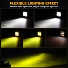 Auxbeam 3   168w Led Cube Pods Off Road Driving Lamps Work Light Bar Drl Amber