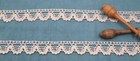 French Antique Bobbin Lace Trim Cotton Dentelle Du Puy En Velay Ribbon Vintage