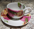 Lot 4 Royal Albert England Country Rose Teacups   Saucers -excellent Condition