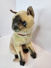 Vintage 1987 Avanti Applause Plush Siamese Kitten Cat Red Collar  14   