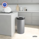 Trash Can Open Top Large 16 Gallon Umbra Vento Grey Kitchen Capacity