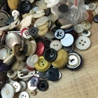 Large Antique   Vintage Art Deco Enamel Unique Button Collection Mixed Over 3 Lb