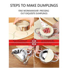 2pcs Stainless Steel Dumpling Mold   Cutter Set   Small Dumpling Wonton Mould Us