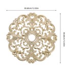 European Style Reusable Ceiling Medallion With Intricate Carvings Golden