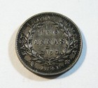 India 1841 Silver 2 Annas