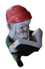 Vtg Homeco Christmas Elf Gnome Reading A Naughty Or Nice Book 5205   Taiwan  
