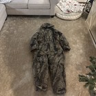 Cabelas Premier Northern Goose Down Camo Snowsuit Coveralls Mens Xl Reg Hooded