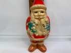 Vintage Celluloid Visaloid Santa Claus W dolls  1920s Era Japan