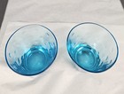 Vintage Hazel Atlas Old Fashion Hazel Atlas Barware Turquoise Capri Dot   2 
