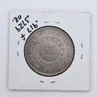 1858 Brazil 1000 Reis Silver Coin Unc Nice Shape Wow  Free Shipping