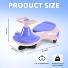 New Backid Electric Wiggle Car Pink Kids Ride On Toy Swing Car 12v 150lbs